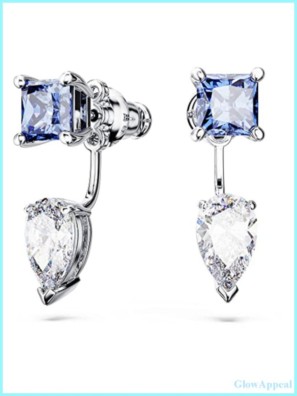 Cubic Zirconia Detachable Drop Earrings Meticulous Detail